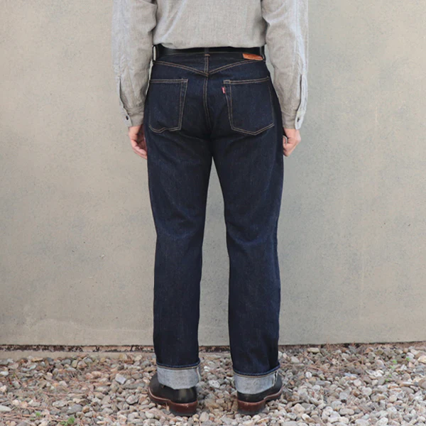 IN THE SECOND HALF OF 1945 WORLD WAR II MODEL / 5 POCKET JEANS / 14oz INDIGO DENIM / ONE WASH MODEL - Image 3