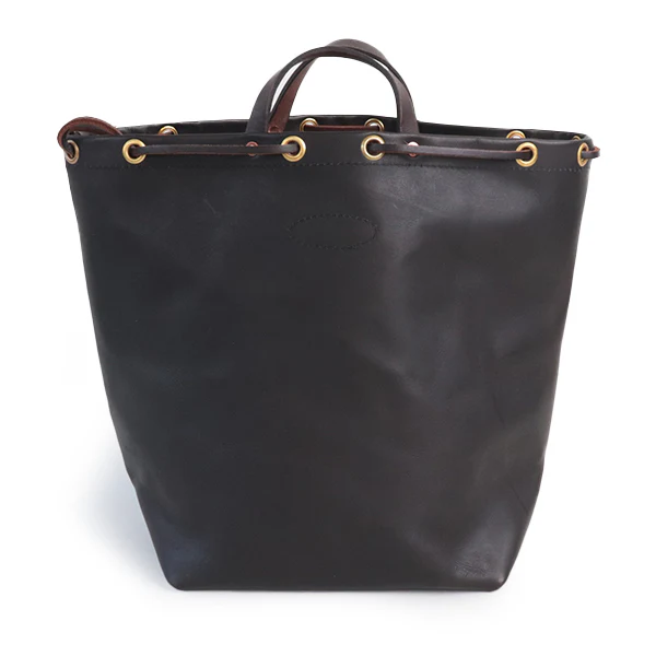 LEATHER MAILMAN PURSE BAG / MEDIUM SIZE / CALFSKIN BLACK - Image 3