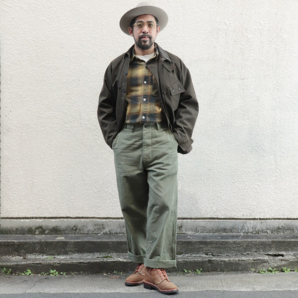 LIMITED EDITION / M43 MODIFY MIX PANT / SZ HERRINGBONE / GREEN - Image 4