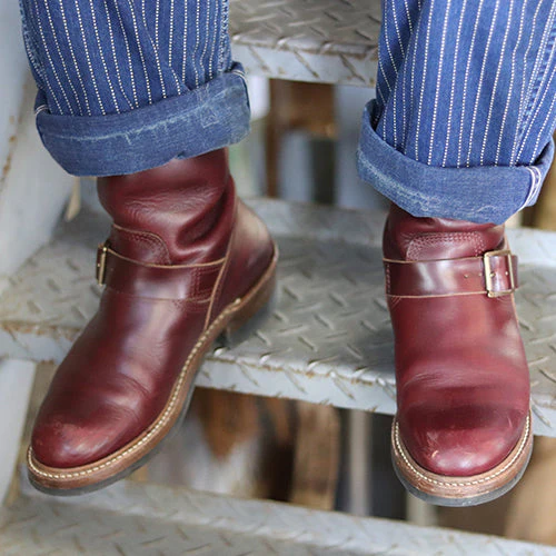 PRE-ORDER 2025 / WABASH ENGINEER BOOTS / HORWEEN LEATHER CXL / BURGUNDY - Image 12