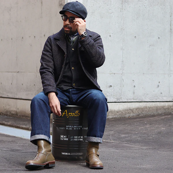 WABASH ENGINEER BOOTS / BADALASSI CARLO LEATHER / GRIGIO - Image 14