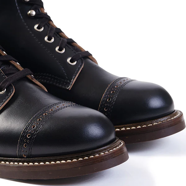 COMBAT BOOTS / HORWEEN LEATHER CXL / BLACK - Image 9