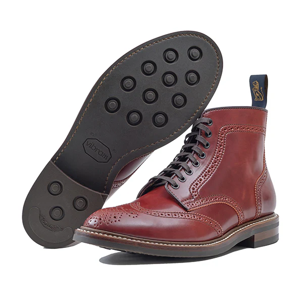 GLOVER BROGUES / SHINKI HIKAKU SHELL CORDOVAN / RED BROWN - Image 5