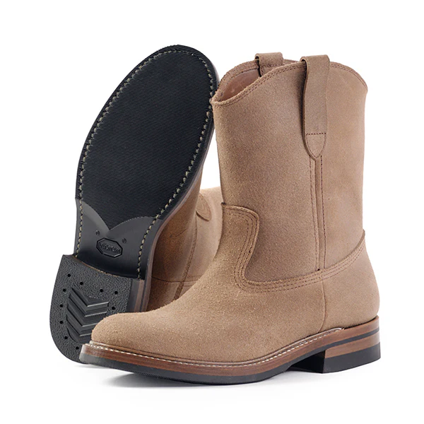DUKE ROPER BOOTS / HORWEEN LEATHER CXL / NATURAL ROUGHOUT - Image 3