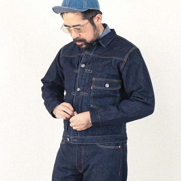 1946-47 MODEL 1st GENERATION DENIM JACKET / 14oz INDIGO DENIM - Image 5