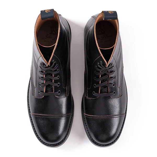 MONTGOMERY BOOTS / HORWEEN LEATHER SHF / BLACK - Image 6