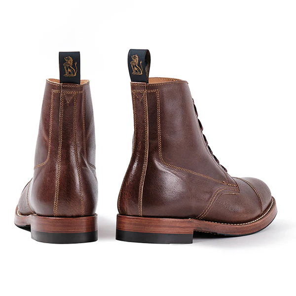 MONTGOMERY BOOTS / HORWEEN LEATHER SHF / HAVANA - Image 5