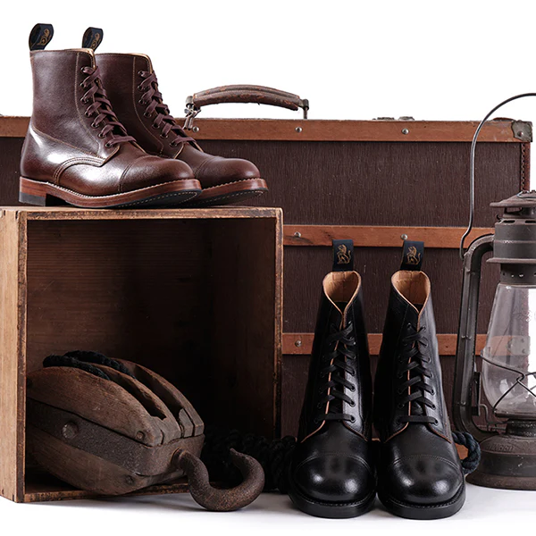 MONTGOMERY BOOTS / HORWEEN LEATHER SHF / HAVANA - Image 9
