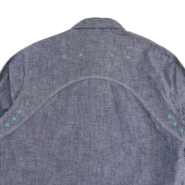 NEW MEDICAL SHIRT / INDIGO CHAMBRAY - Image 6