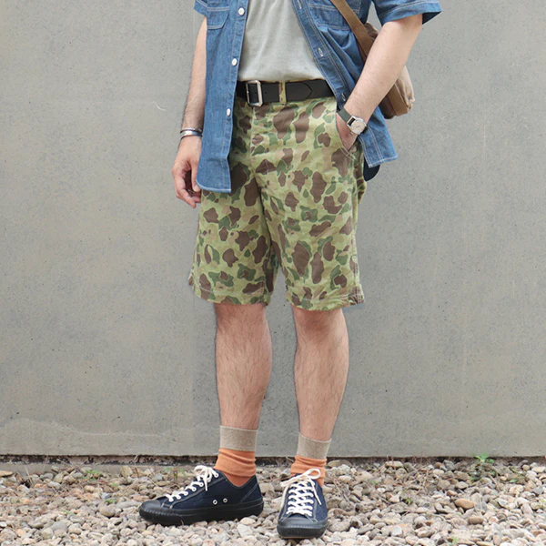 OKINAWA SHORTS / SPECIAL FORCES / FROGSKIN HERRINGBONE TWILL - Image 2