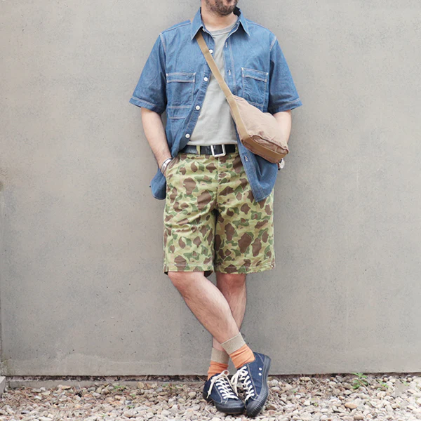OKINAWA SHORTS / SPECIAL FORCES / FROGSKIN HERRINGBONE TWILL - Image 6