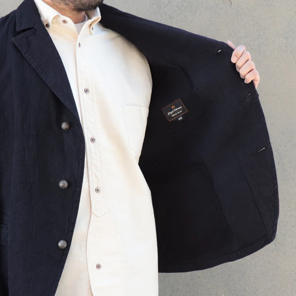 OX'ED SILVER / FIREMAN JACKET HERRINGBONE / INDIGO - Image 15