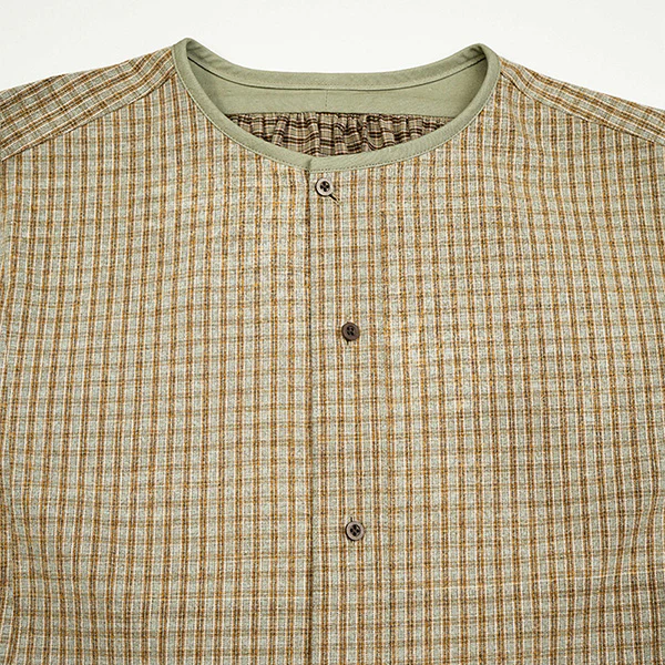OX'ED SILVER / MASTER MAISON SHIRT NEL CHECK / SAGE GREEN - Image 3