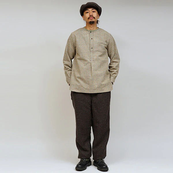 OX'ED SILVER / MASTER MAISON SHIRT NEL CHECK / SAGE GREEN - Image 9