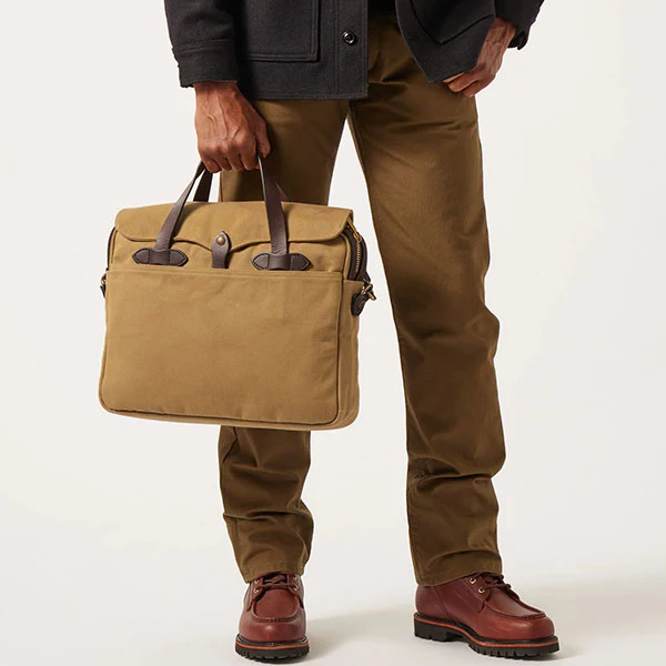 RUGGED TWILL ORIGINAL BRIEFCASE / TAN - Image 9