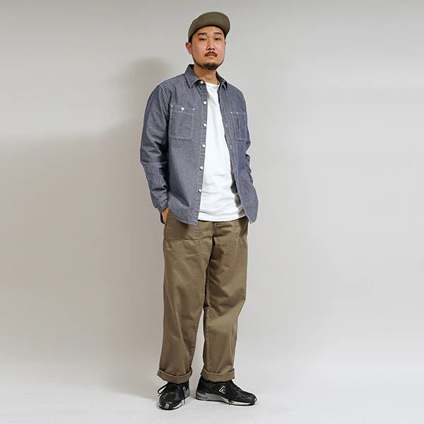 SALE/ CHAMBRAY SHIRT / INDIGO - Image 10