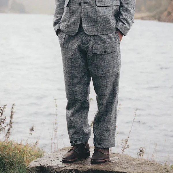 SALE / LE5 MALLORY PANT CHECK / FOX BROTHERS FABRIC