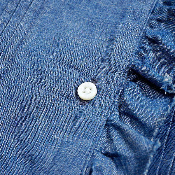 SALE / MARINE BLOUSE / COTTON LINEN - Image 7