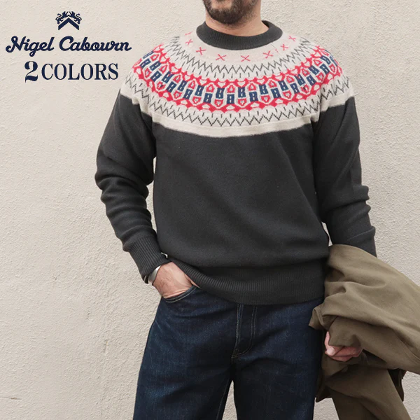 SALE / NORDIC SWEATER / SNOW PATTERN