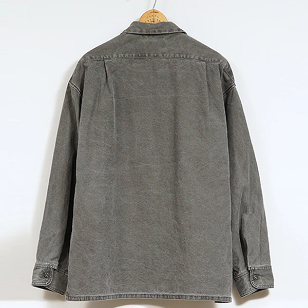 SALE / PARATROOPER SHIRT PIGMENT / CHARCOAL GRAY - Image 3