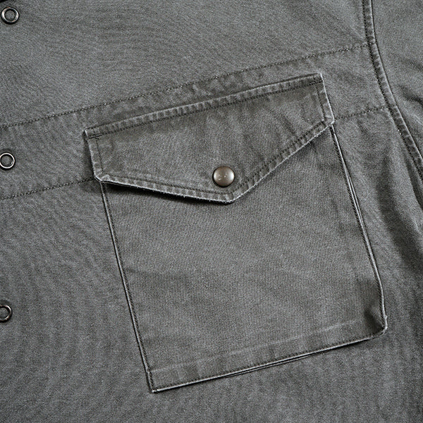 SALE / PARATROOPER SHIRT PIGMENT / CHARCOAL GRAY - Image 5