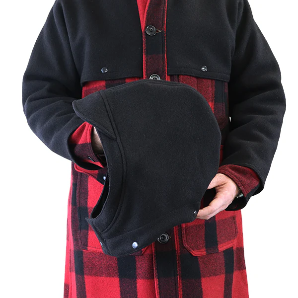 SASQUATCH / 1920s - 1930s WOODSMAN COAT / RED & BLACK PLAID × BLACK IRON - Image 10