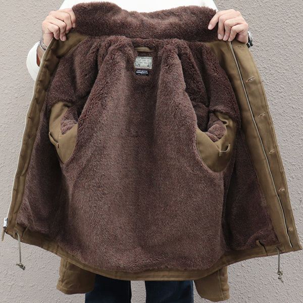 TYPE N-1 PLAIN MODEL / JUNGLE CLOTH PARAFFIN COATING / DARK KHAKI BEIGE - Image 13