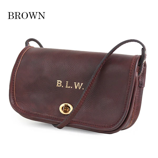 LEATHER CARRY SHOULDER BAG / COW HIDE - Image 6