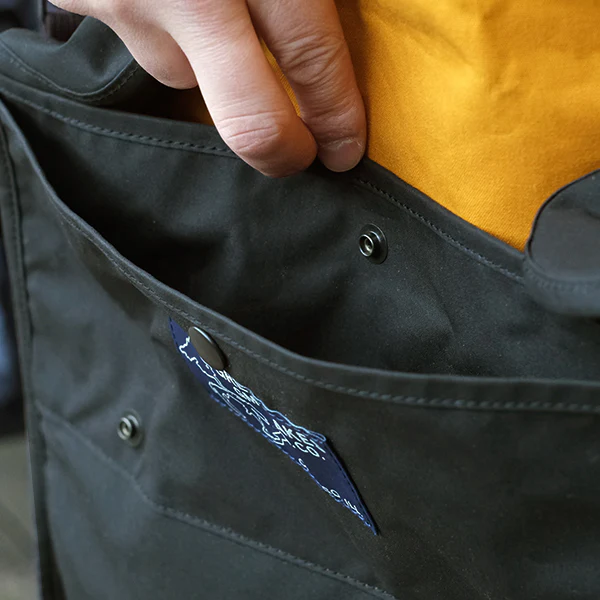 WAXED COTTON FIELD BAG / BRITISH MILLERAIN CO.LTD. TRADITIONAL WAXED FABRIC - Image 14