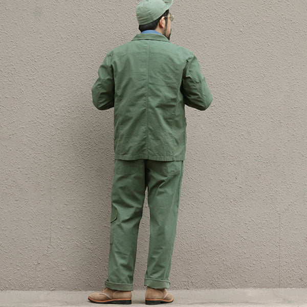 WORK SUIT JACKET SLUB SATEEN - Image 8
